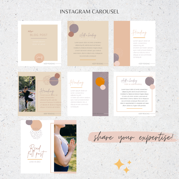 Yoga Canva template pack Yoga Canva template pack