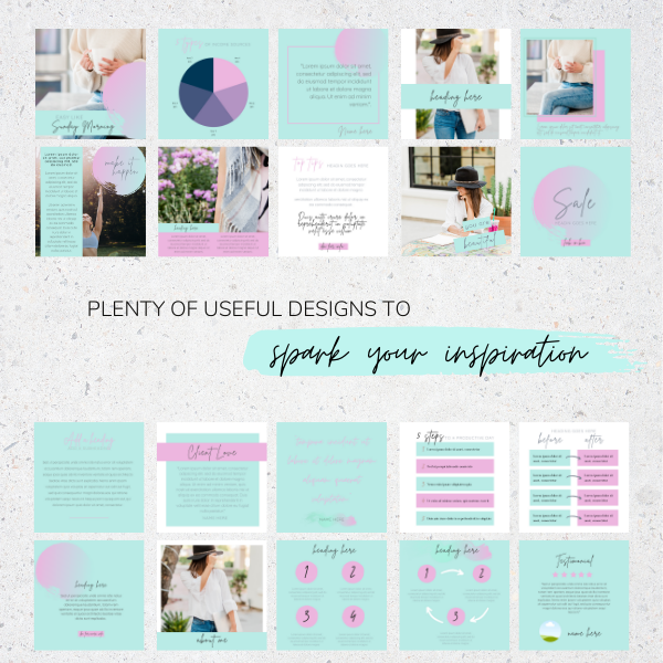 Pastel Social Media Template Pack Pastel Social Media Template Pack