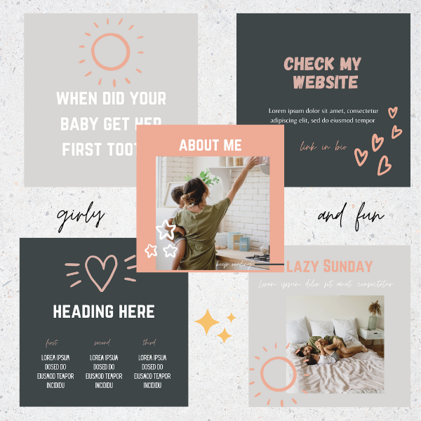 Mother Instagram template pack Mother Instagram template pack