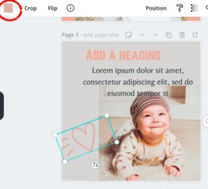 Change element colour Canva template