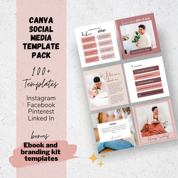 Feminine Canva template