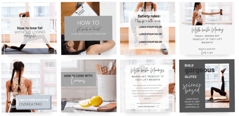 Nutritionist Social Media Ideas