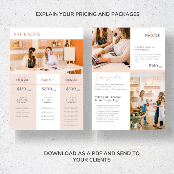 Services and Pricing Guide Services and Pricing Guide Template