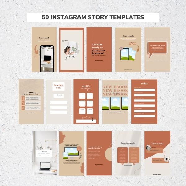 boho-instagram-templates Boho Instagram templates