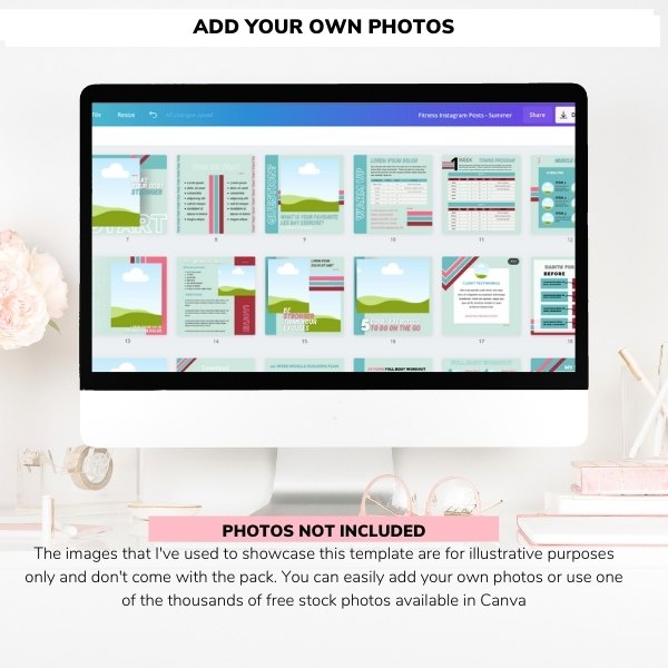 Photos not included with the templates Photos not included with the templates