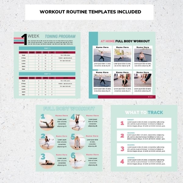 Workout template designs Workout template designs
