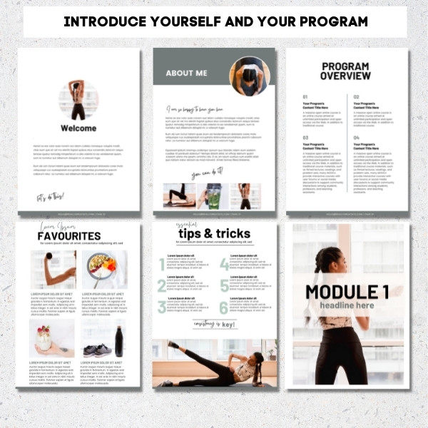 Fitness ebook template Fitness ebook template