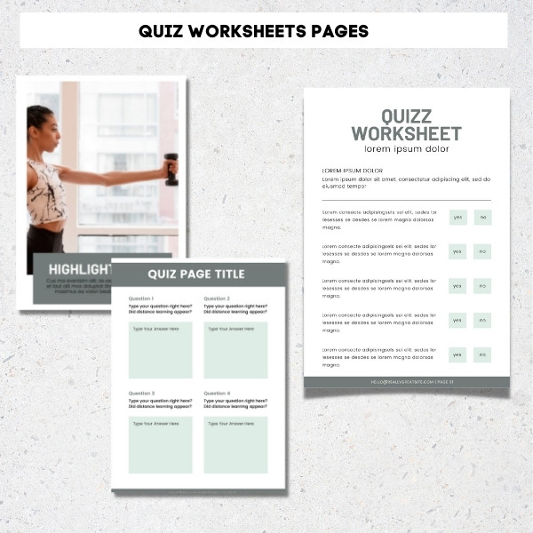Fitness worksheet template Fitness worksheet template